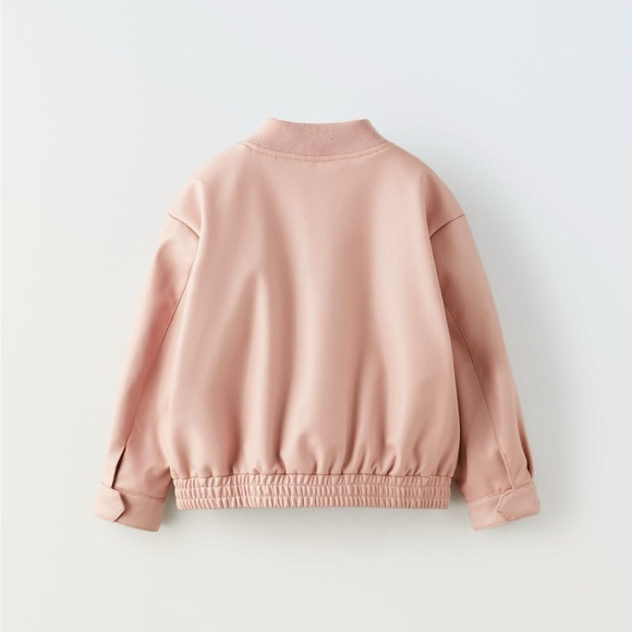 Zara Faux Leather Bomber - Picture 2 of 8